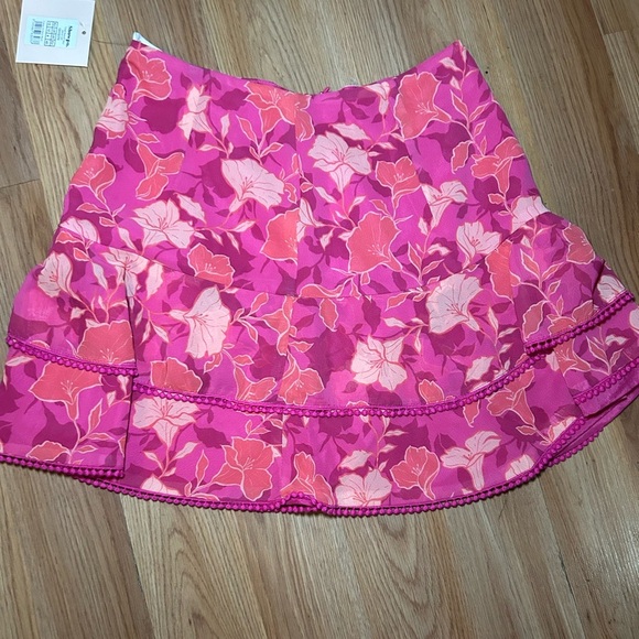 Final Resort Paisley Print Ruffle Skirt - Picture 2 of 4